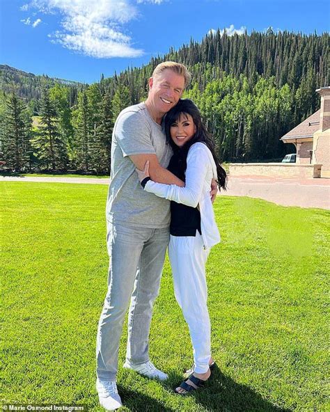 recent photos of marie osmond|Marie Osmond, 62, shares RARE photo with husband whom she。